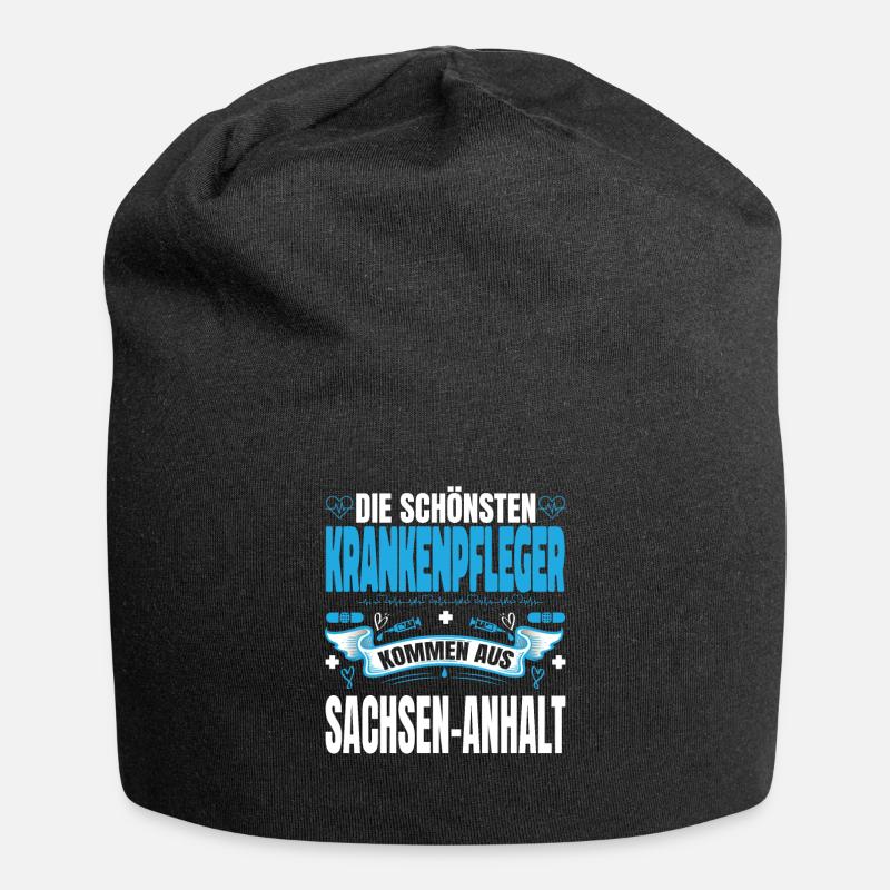 Die Schönsten Krankenpfleger Kommen Aus - Jersey-Beanie - Schwarz