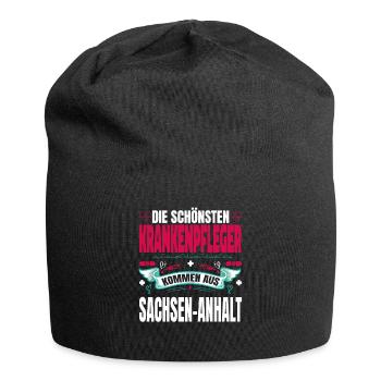 Die Schönsten Krankenpfleger Kommen Aus - Jersey-Beanie - Schwarz - Vorne