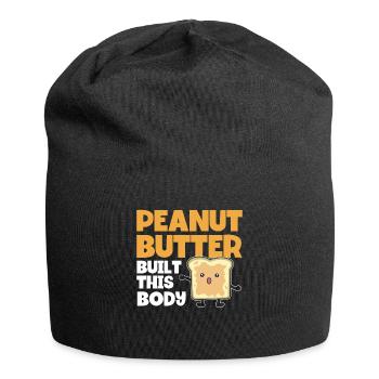 Peanut Butter Saying Peanut Butter Lover Gift - Jersey Beanie - black - Front