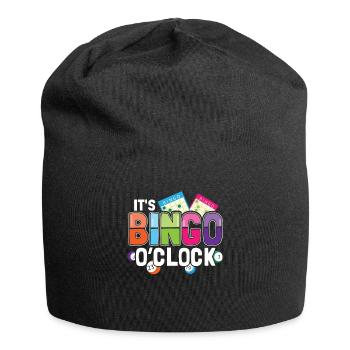 Bingo Caller Es ist Bingo O Clock Lustiges Bingo - Jersey-Beanie - Schwarz - Vorne