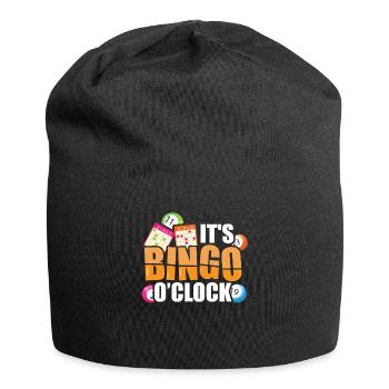 Bingo Caller Es ist Bingo O Clock Lustiges Bingo - Jersey-Beanie - Schwarz - Vorne