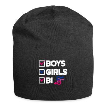 Bisexuel LGBTQ+ Bi LGBTQ - Bonnet en jersey - charbon - Devant