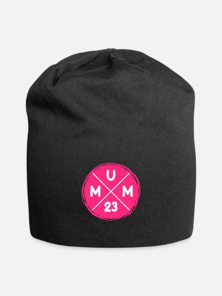 Mama 2023 Werdende Mama Schwangerschaft Mum 2023 - Jersey-Beanie - Schwarz