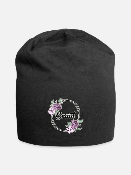 Braut Junggesellinnenabschied - Jersey-Beanie - Schwarz