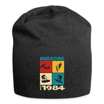 Awesome since 1984. Wakeboard Lifestyle - Jersey Beanie - black - Front
