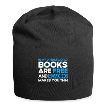 Livre de lecture livre livre cadeau lecture de livres - Bonnet en jersey - noir - Devant