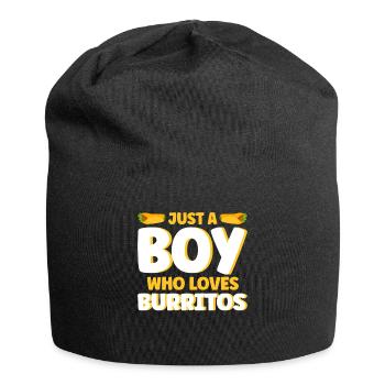 Burrito Taco Mexique Nourriture Fan Burrito Manger - Bonnet en jersey - noir - Devant