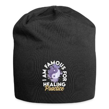 Qigong Kampfkunst Atmung Qi Gong - Jersey-Beanie - Schwarz - Vorne