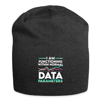 Parameter US Flagge Computer Datenwissenschaftler - Jersey-Beanie - Anthrazit - Vorne