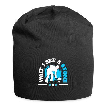 Curling Eissport - Jersey-Beanie - Schwarz - Vorne