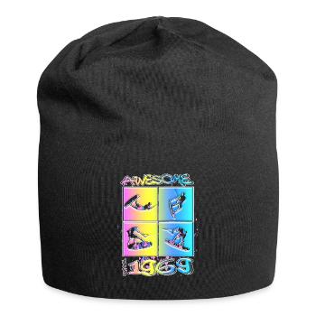 Awesome since 1969. Wakeboard Lifestyle - Jersey Beanie - black - Front