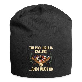 Snooker Pool Billard - Jersey-Beanie - Schwarz - Vorne