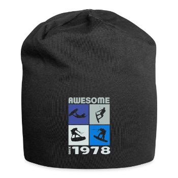 Awesome since 1978. Wakeboard Lifestyle - Jersey Beanie - black - Front