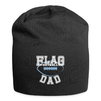 Flag Football Dad Papa Vater Männer - Jersey-Beanie - Schwarz - Vorne