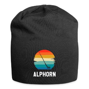 Retro Vintage Classic pour un joueur de cor des Alpes fait - Bonnet en jersey - noir - Devant