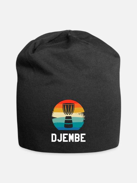 Retro Vintage Classic Djembe Player Instrument - Bonnet en jersey - noir