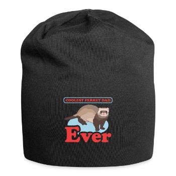 Ferret Papa Propriétaire Ferret Cadeau - Bonnet en jersey - noir - Devant