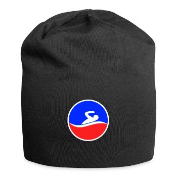 Swimming Logo - Jersey Beanie - black - Front