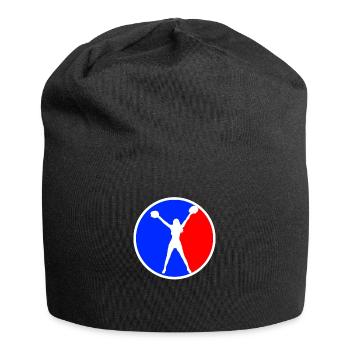 logo de cheerleading - Bonnet en jersey - noir - Devant