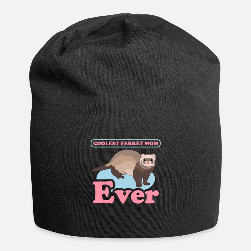 Frettchen Mom Besitzer Frettchen Geschenk - Jersey-Beanie - Schwarz