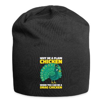 Peacock Positivity Drag Peacock Fan - Bonnet en jersey - noir - Devant