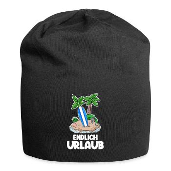 Urlaub - Jersey-Beanie - Schwarz - Vorne