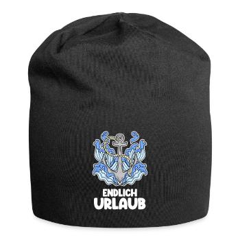 Urlaub - Jersey-Beanie - Schwarz - Vorne