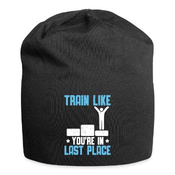 Schwimmen Train Like You're In Last Place - Jersey-Beanie - Schwarz - Vorne