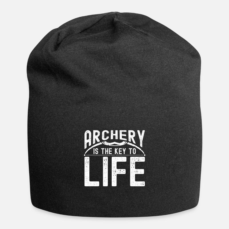 Archery Is The Key Bowhunter Arrow Shooting Archer - Jersey-Beanie - Schwarz