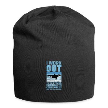 Marine Biology Marine Biologist Biolgy Gift - Jersey Beanie - black - Front