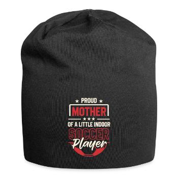 Soccer intérieur maman attaquante - Bonnet en jersey - noir - Devant