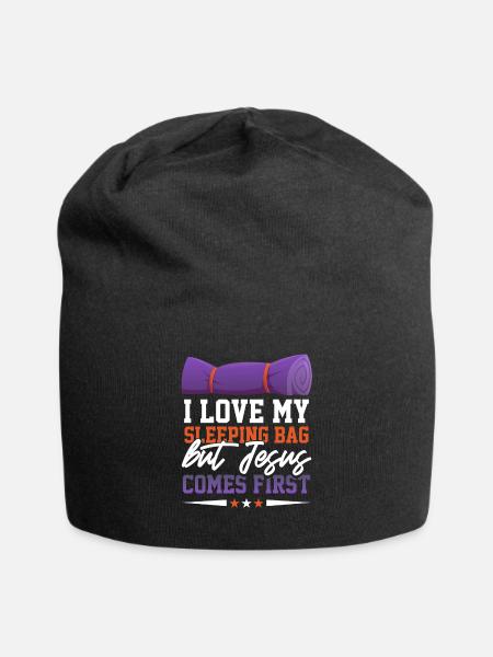 Jesus Natur Rucksacktourist Bergsteiger - Jersey-Beanie - Schwarz