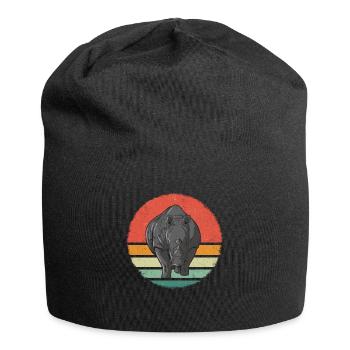 Rhinocéros Rhinocéros - Bonnet en jersey - noir - Devant