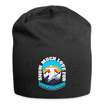 Snowboard Snowboarding Snowboarder - Jersey Beanie - black - Front