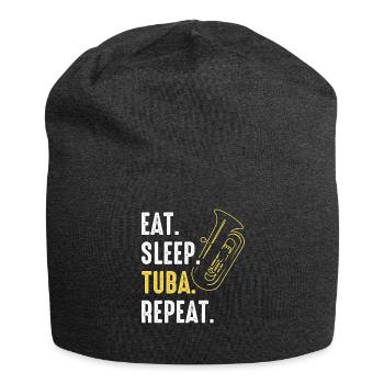 Tuba tuba player - Jersey Beanie - charcoal grey - Front