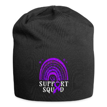 Arc violet conscient de la naissance prématurée - Bonnet en jersey - noir - Devant