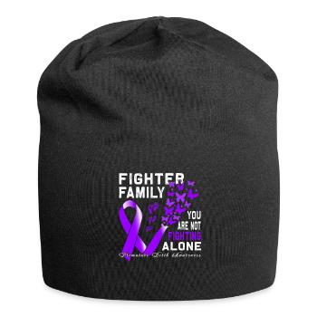 Arc violet conscient de la naissance prématurée - Bonnet en jersey - noir - Devant