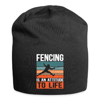 Fencing Fencing Fencing Gift - Jersey Beanie - black - Front