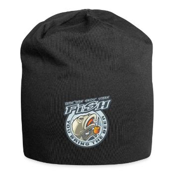 We've got the Fish, you bring the Beer. Fishing rod - Jersey Beanie - black - Front