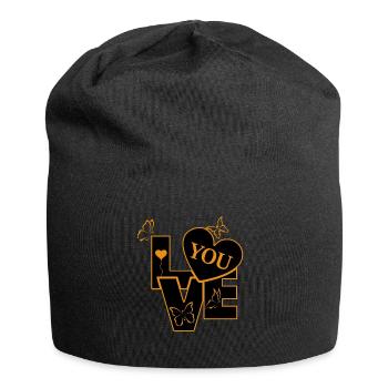 Love You - Jersey Beanie - black - Front