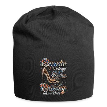 Steppin Into My 85th Birthday 85. Geburtstags - Jersey Beanie - black - Front