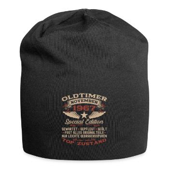 Oldtimer November 1967 55. Geburtstag Geschenk - Jersey-Beanie - Schwarz - Vorne