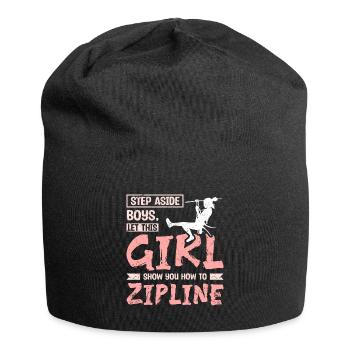 Laissez cette fille vous montrer comment faire de la tyrolienne - Bonnet en jersey - noir - Devant