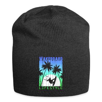 Wakeboard Wakeskate Wassersport Lifestyle Vintage - Jersey-Beanie - Anthrazit - Vorne