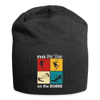 No bad days on the Board. Lifestyle Vintage - Jersey Beanie - black - Front