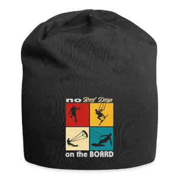 No bad days on the Board. Lifestyle Vintage - Jersey Beanie - black - Front
