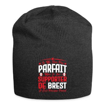 je ne suis pas parfait, supporteur de Brest. - Bonnet en jersey - charbon - Devant