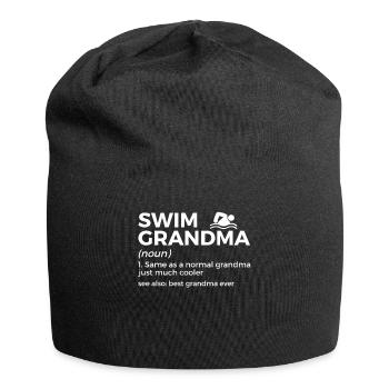 Schwimmer Schwimmen Spruch - Jersey-Beanie - Schwarz - Vorne
