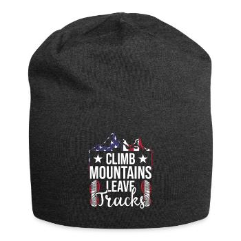 Hiking Forest Backpacker Nature walk Lieb - Jersey Beanie - charcoal grey - Front