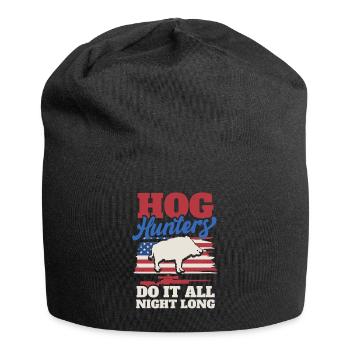 Jagd US Flagge Wildschwein Jäger - Jersey-Beanie - Schwarz - Vorne